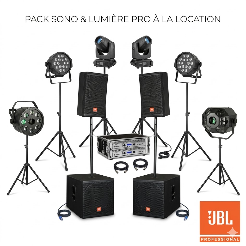 Pack sono et éclairage professionnel en location — Loca'Hop